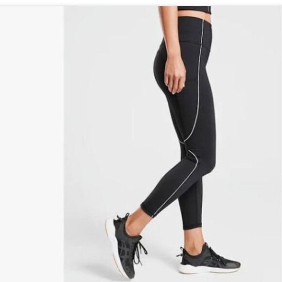 ATHLETA Tailwind 7/8 Tight Black Size Small - Picture 2 of 8
